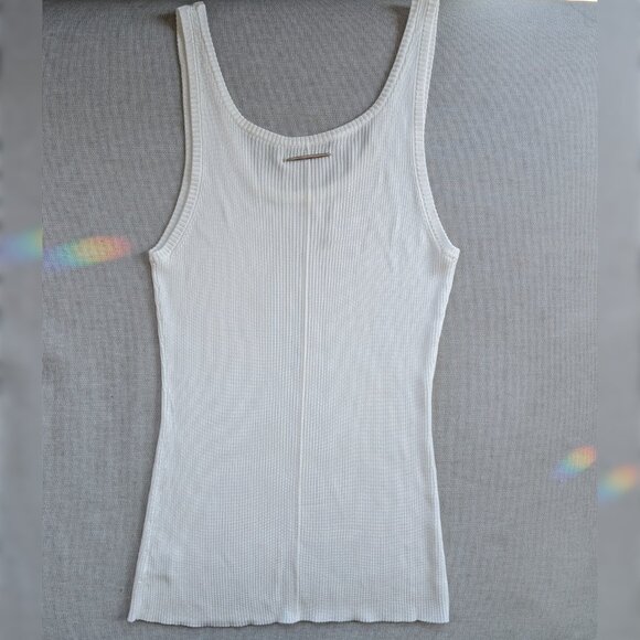 Designer GRACE LING Ribbed-knit Column Tank Top Exclusive Couture - Picture 3 of 8